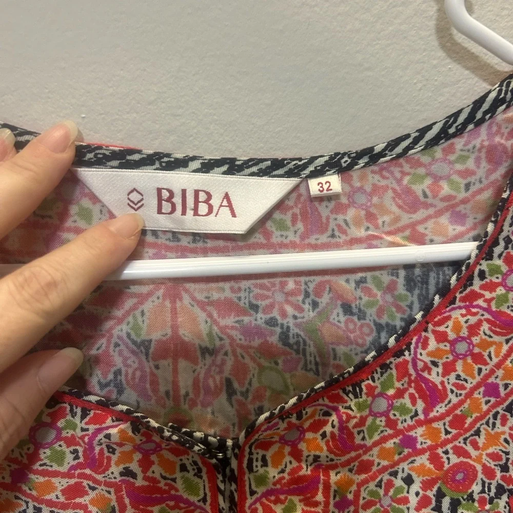 BIBA Indian Floral print straight kurta set 0194 - Picture 6 of 12